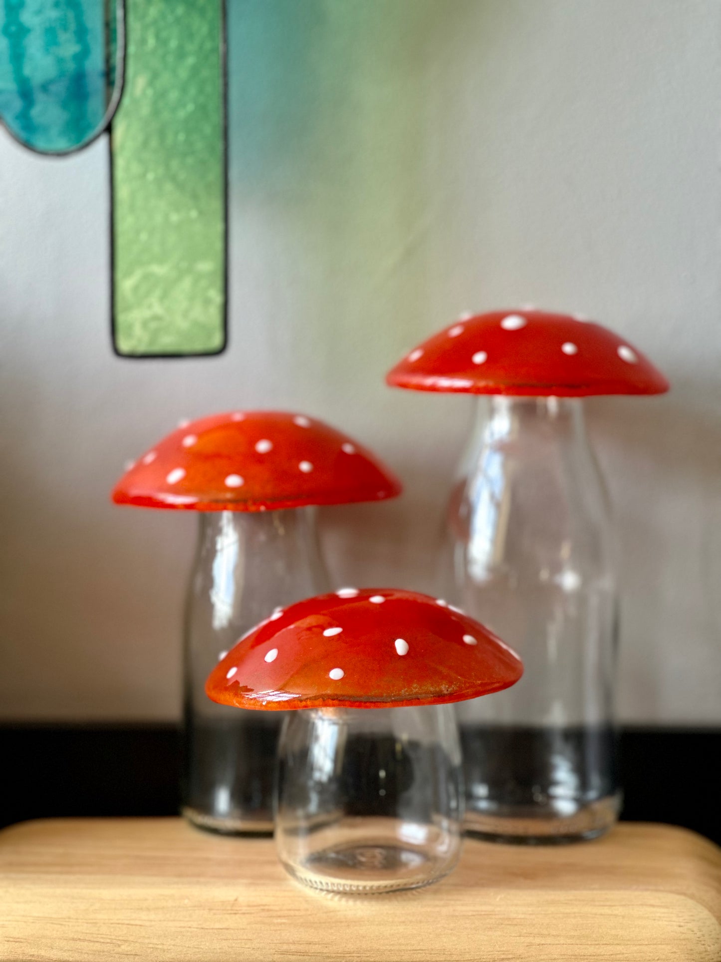Set of 3 Toadstool Jars
