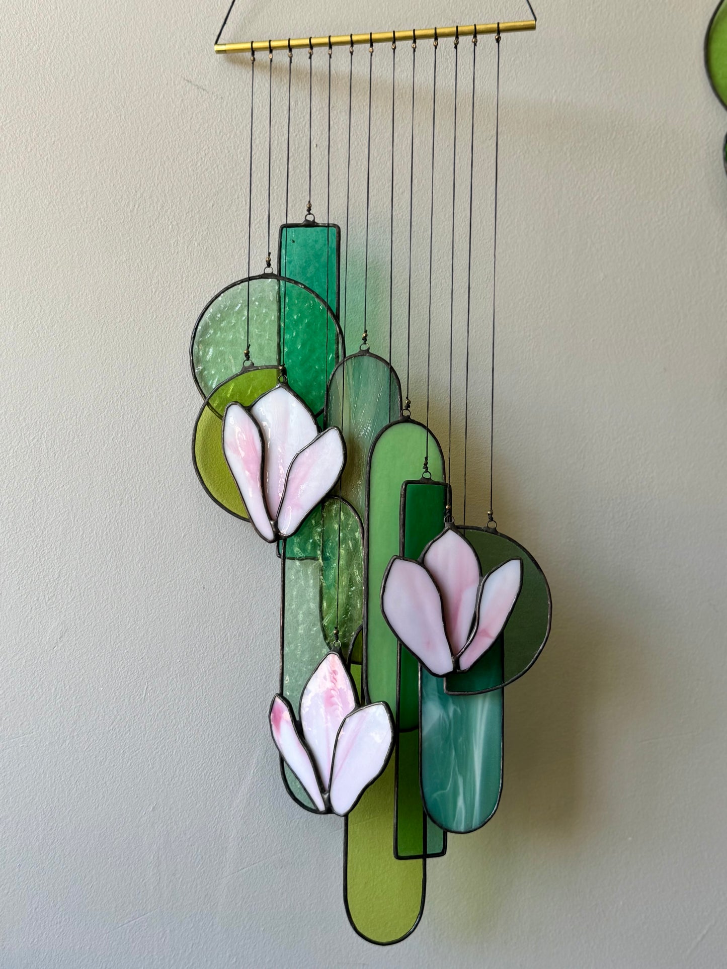 Magnolia Stained Glass Sun Catcher