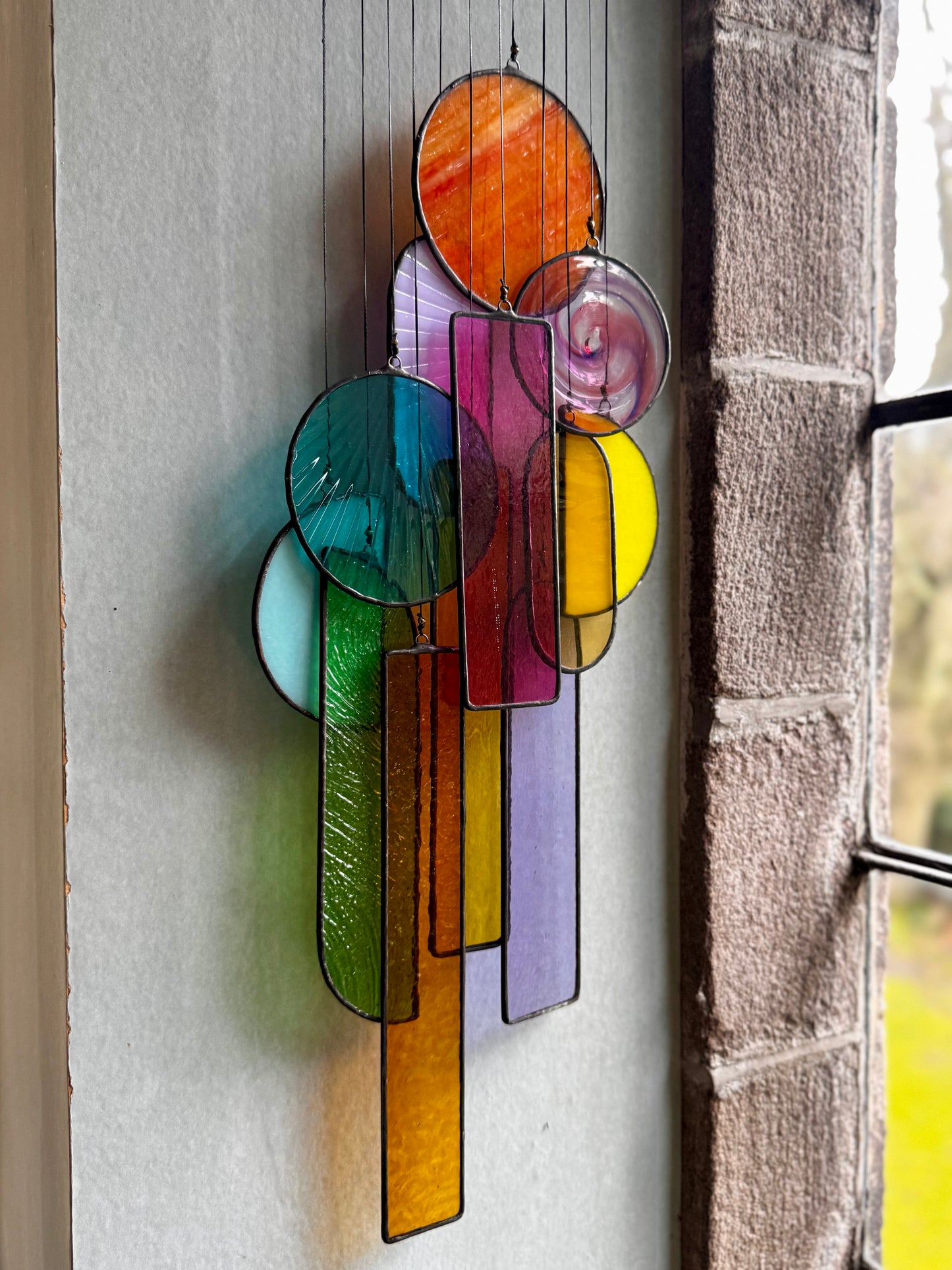 Fragments of Stained Glass Artwork