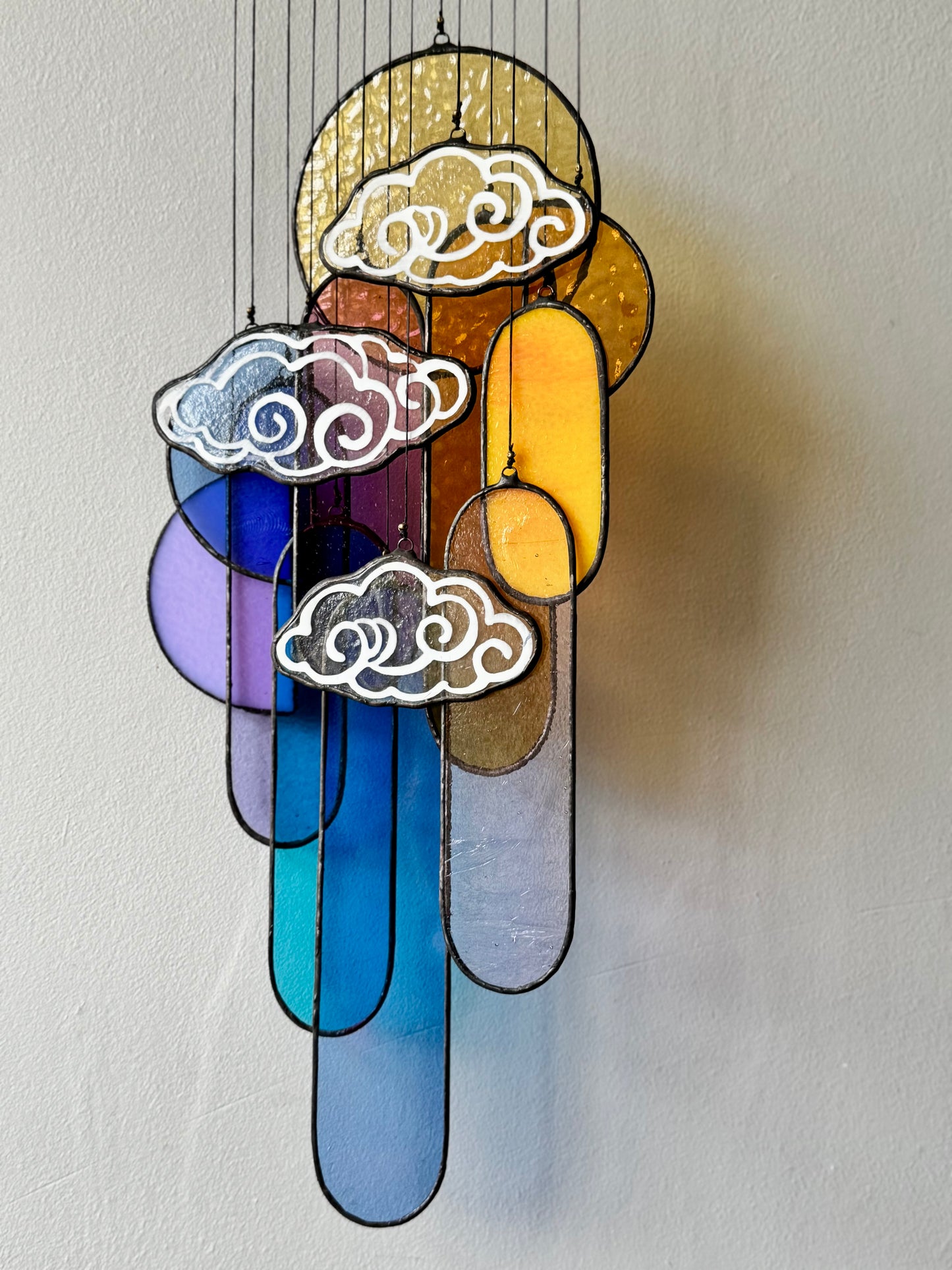 Cloud Stained Glass Sun Catcher