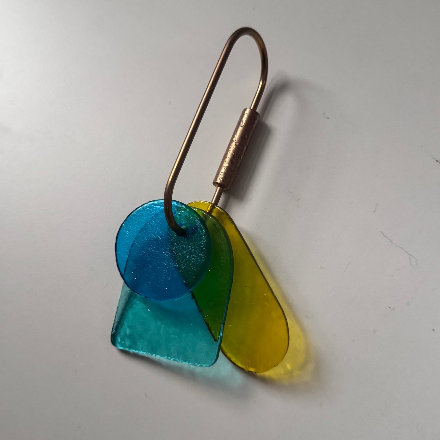 Glass Shapes Key Ring