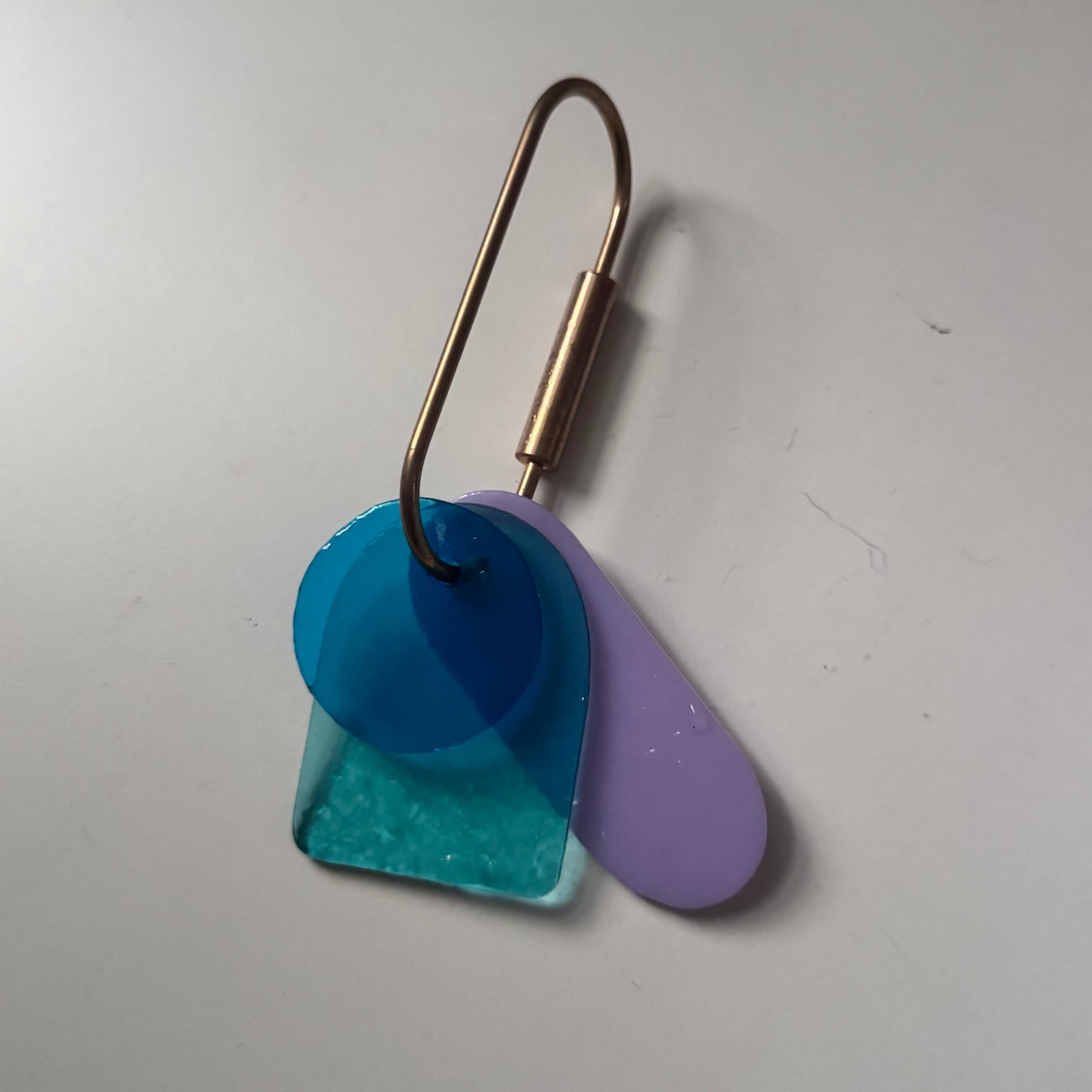 Glass Shapes Key Ring