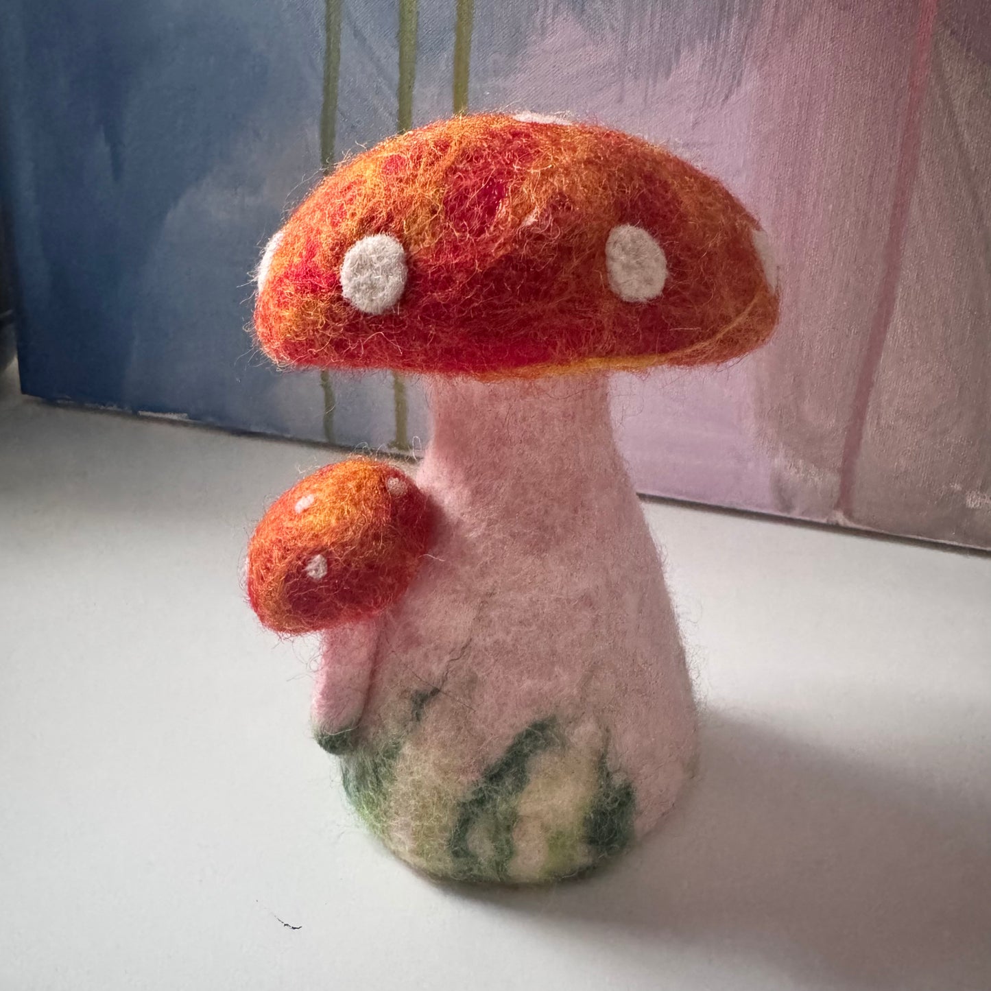 Orange Felt Toadstool