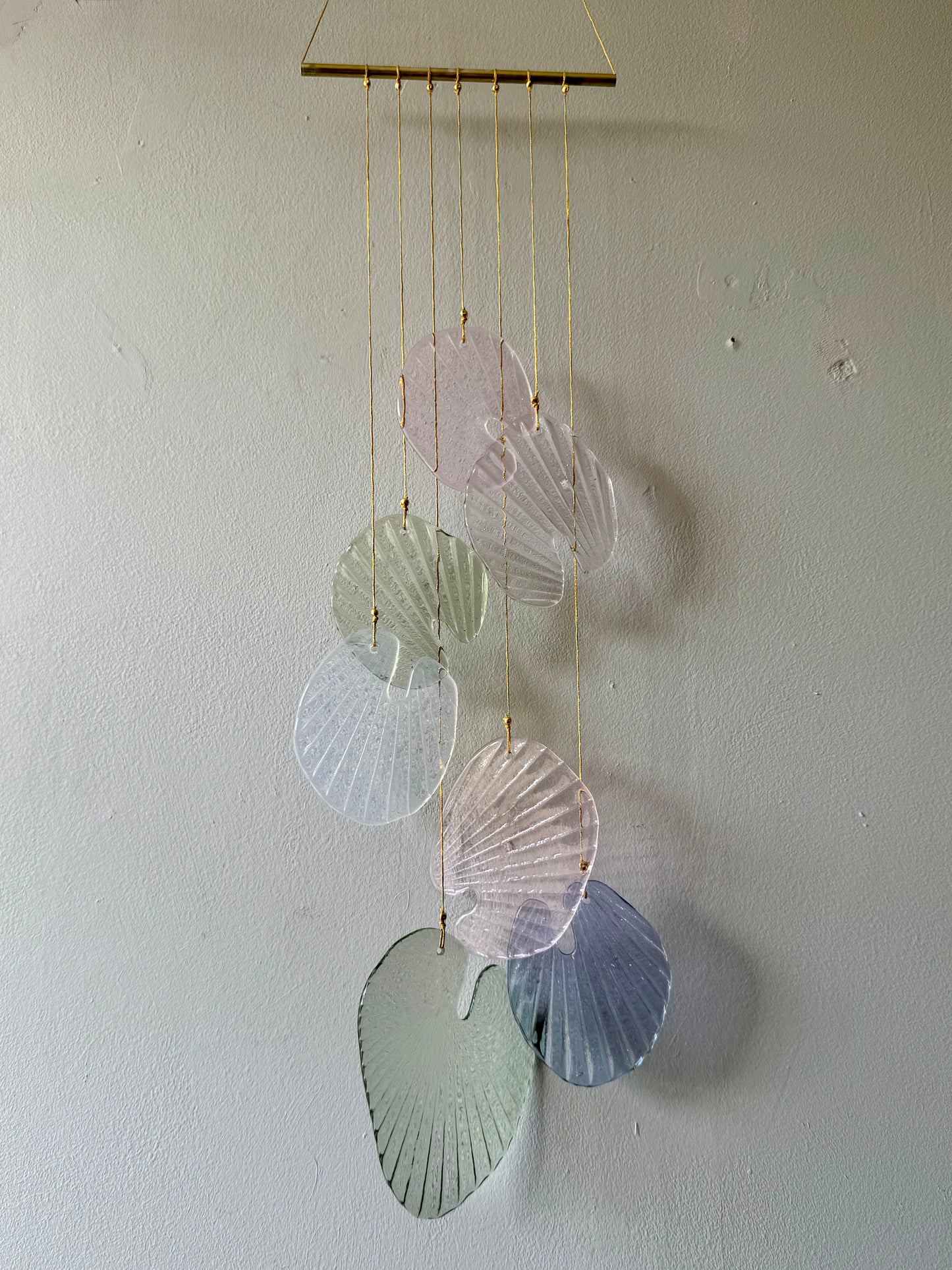 Leaf #2 Fused Glass Sun Catcher