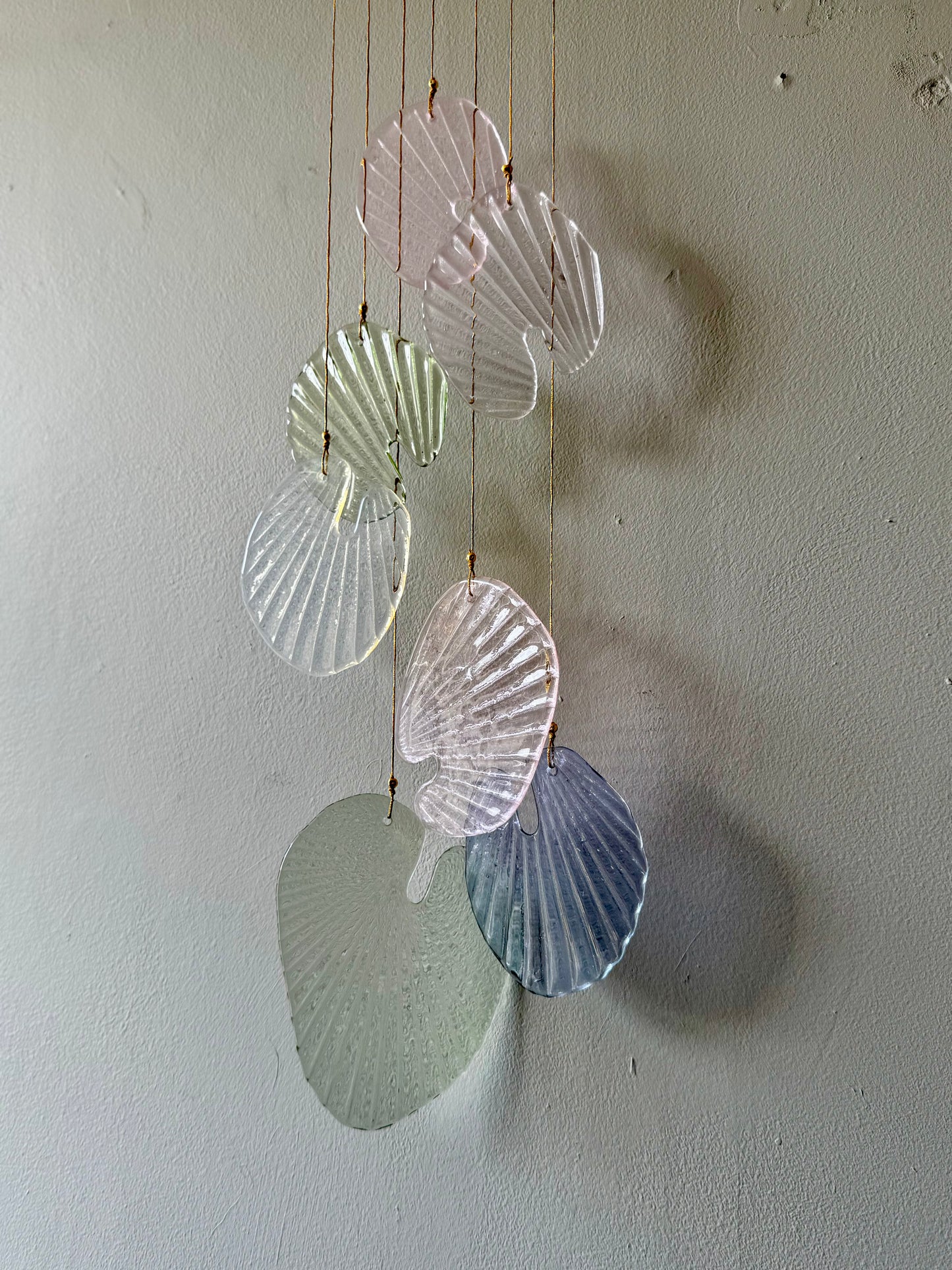 Leaf #2 Fused Glass Sun Catcher