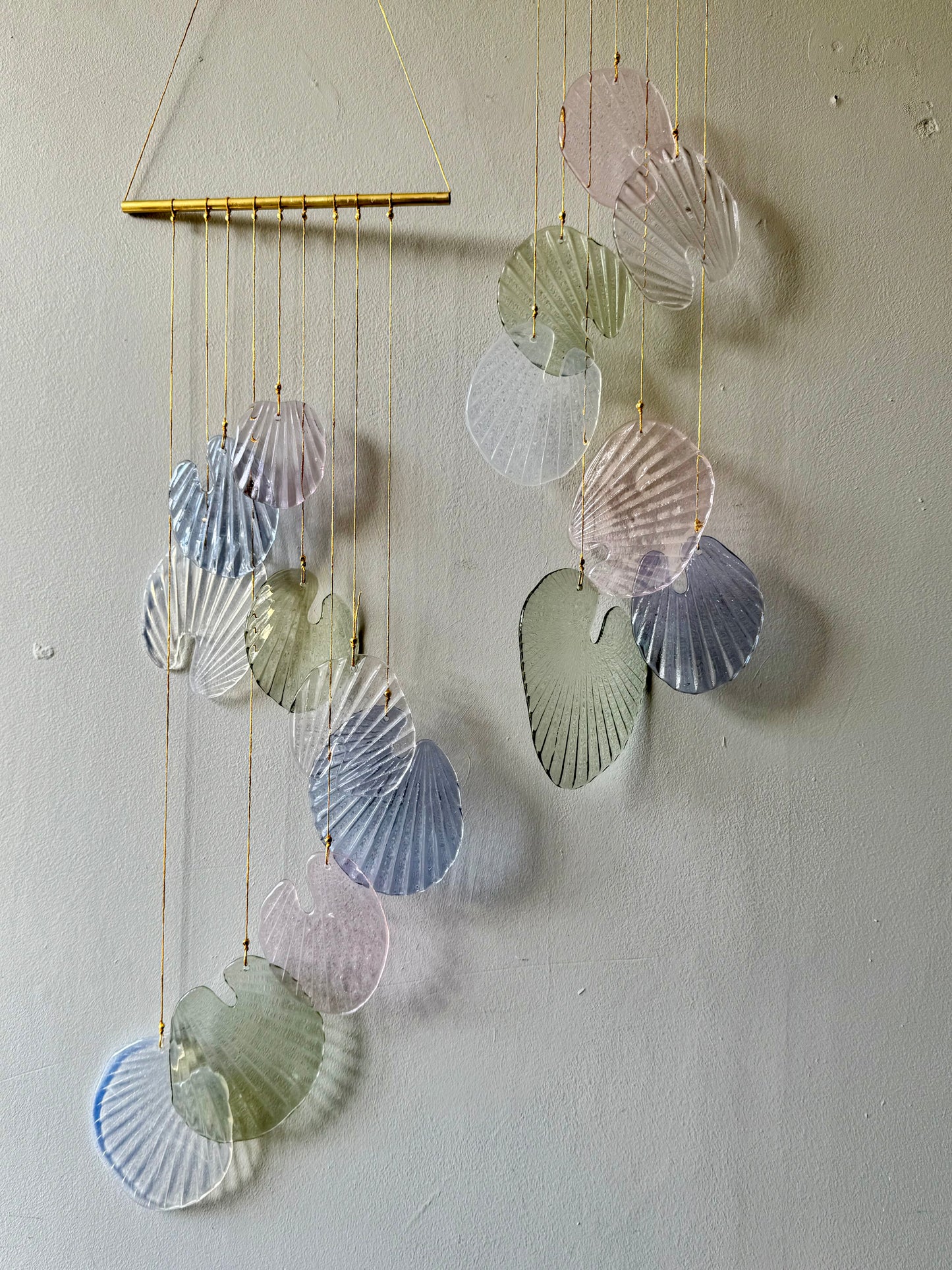 Leaf #2 Fused Glass Sun Catcher
