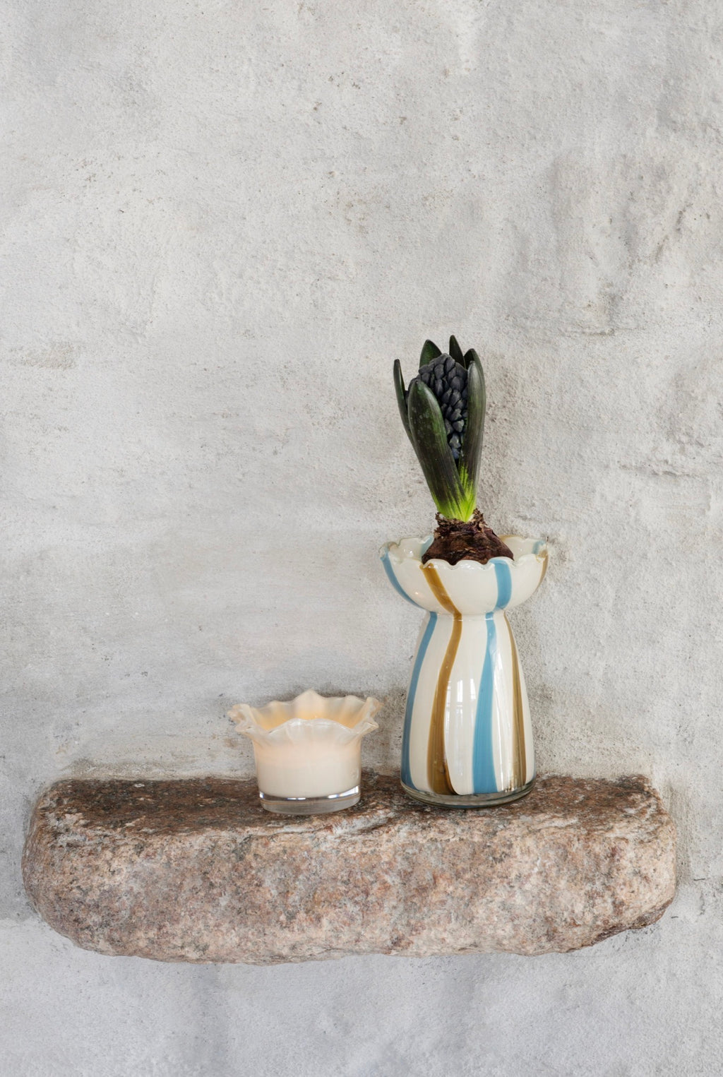 Striped Glass Vase