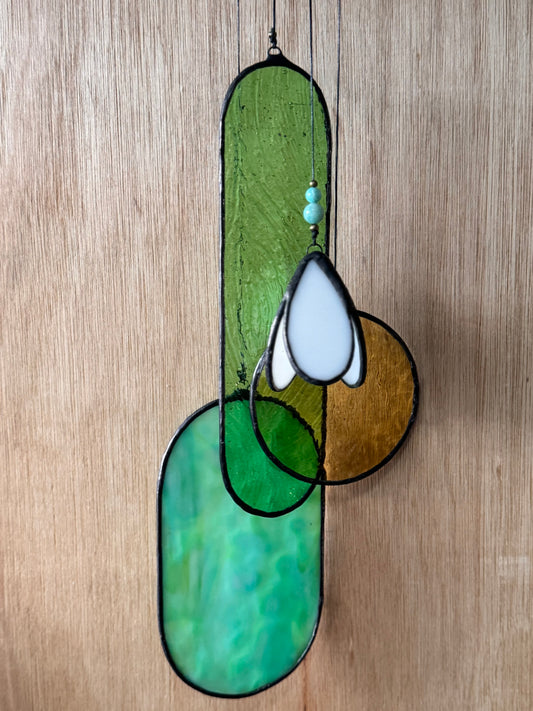 Mini Snowdrop Glass Sun Catcher