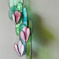 Pink Magnolia Stained Glass Sun Catcher