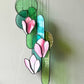 Pink Magnolia Stained Glass Sun Catcher