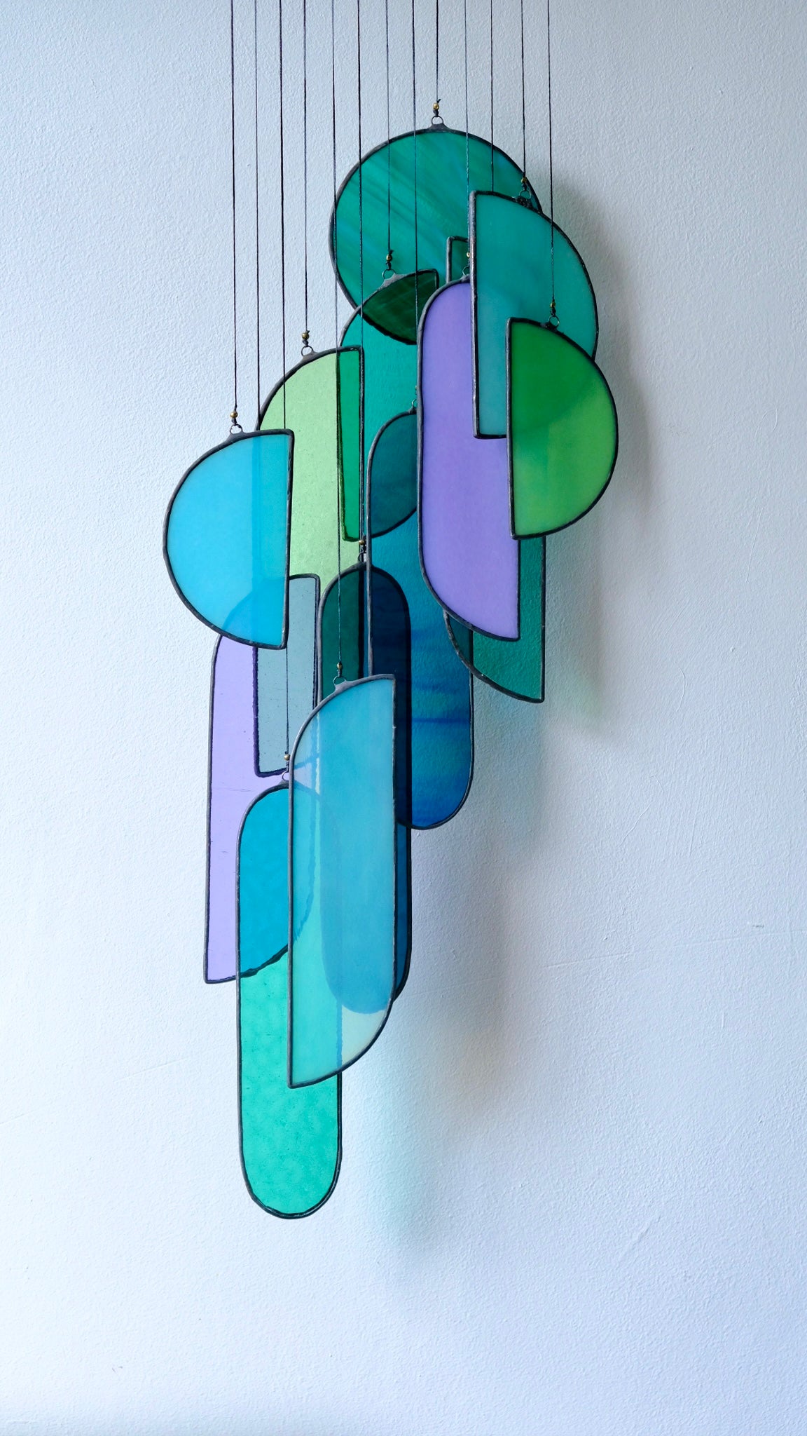 Lavender Stained Glass Sun Catcher