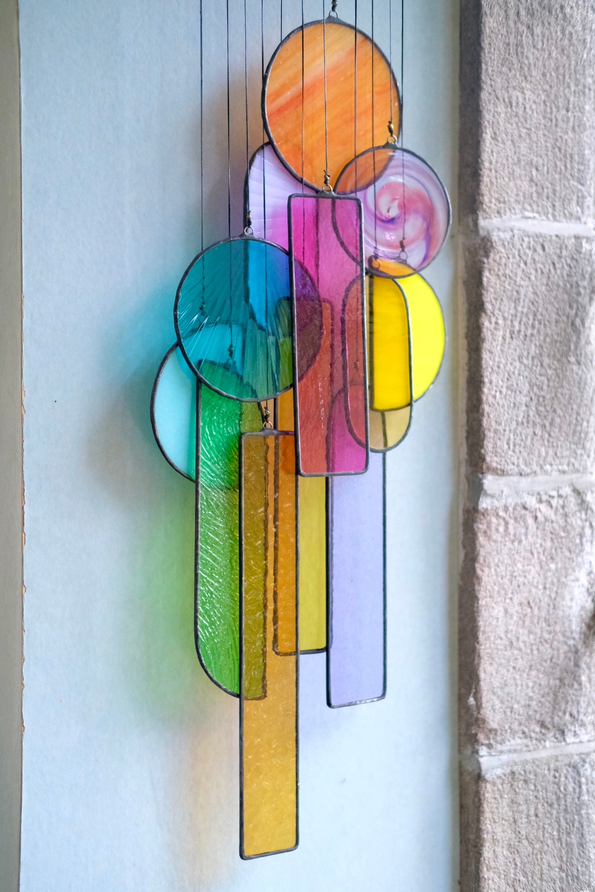 Fragments of Stained Glass Artwork