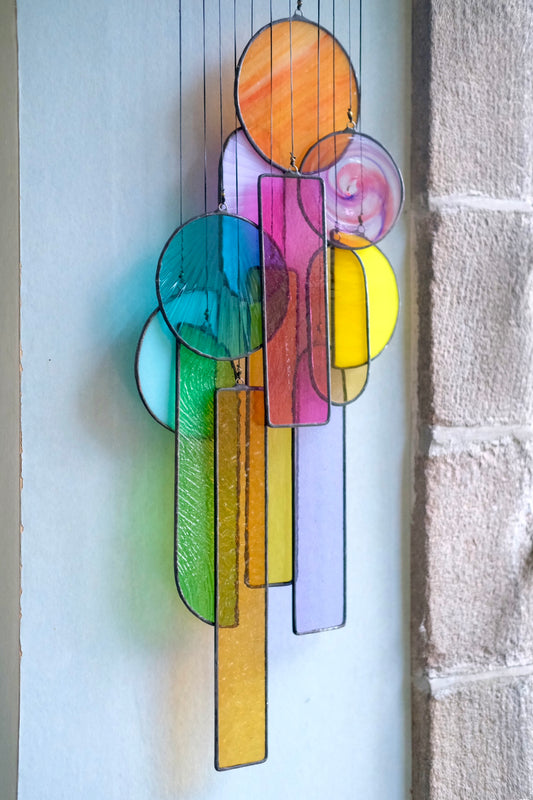 Fragments of Stained Glass Artwork