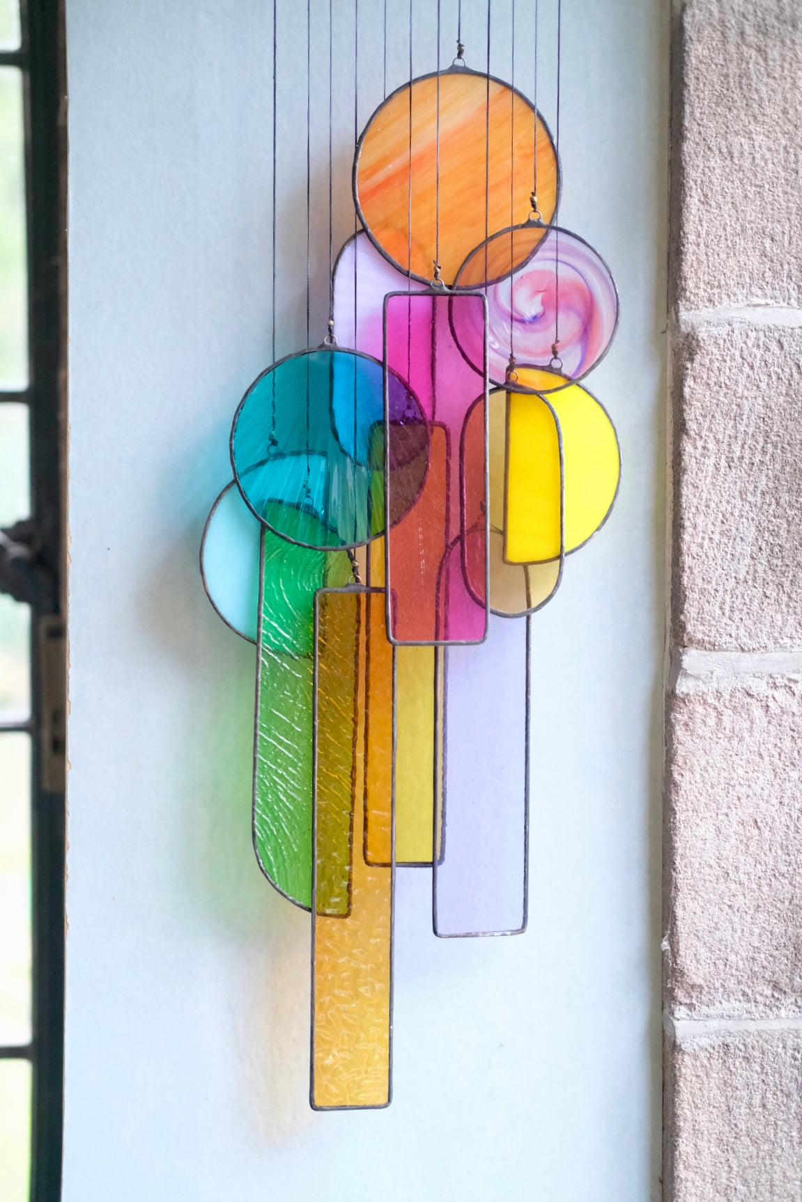 Fragments of Stained Glass Artwork