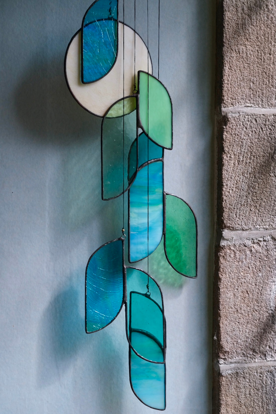 Luna 2 Stained Glass Hanging Art