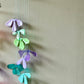 Blue Petal 1 Hanging Glass Art