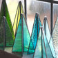Sapin Trees Set of Three Aqua/Lime