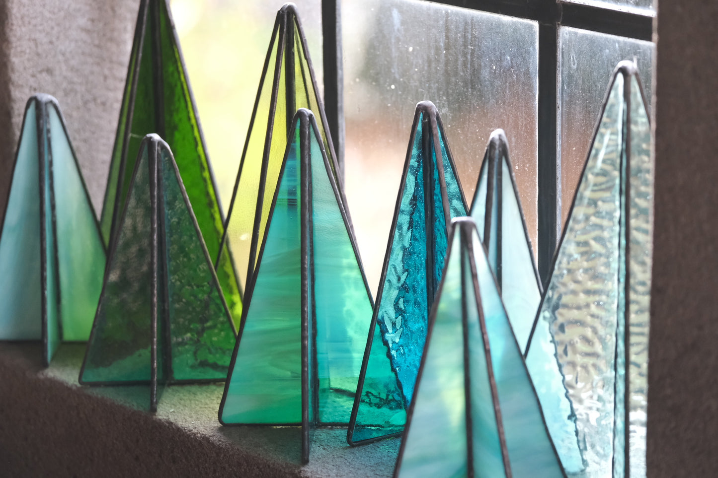 Sapin Trees Set of Three Teal