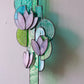 Purple 1 Lotus Stained Glass Sun Catcher