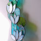 White Lotus Stained Glass Sun Catcher