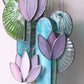 Purple Lotus Stained Glass Sun Catcher