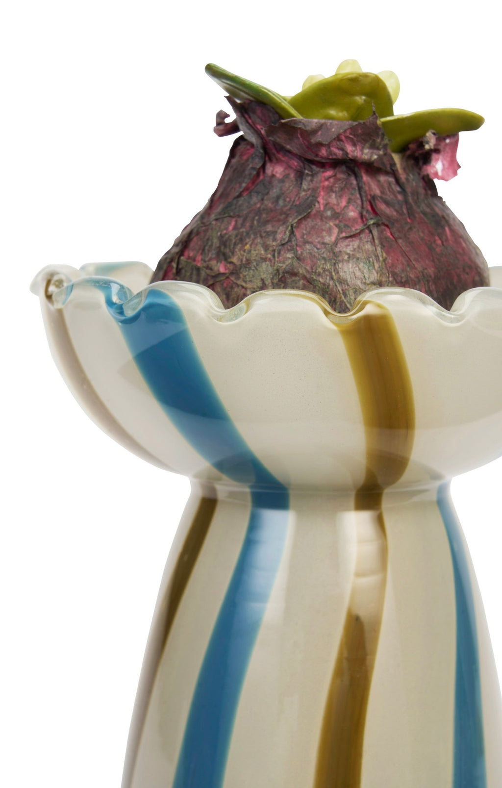Striped Glass Vase