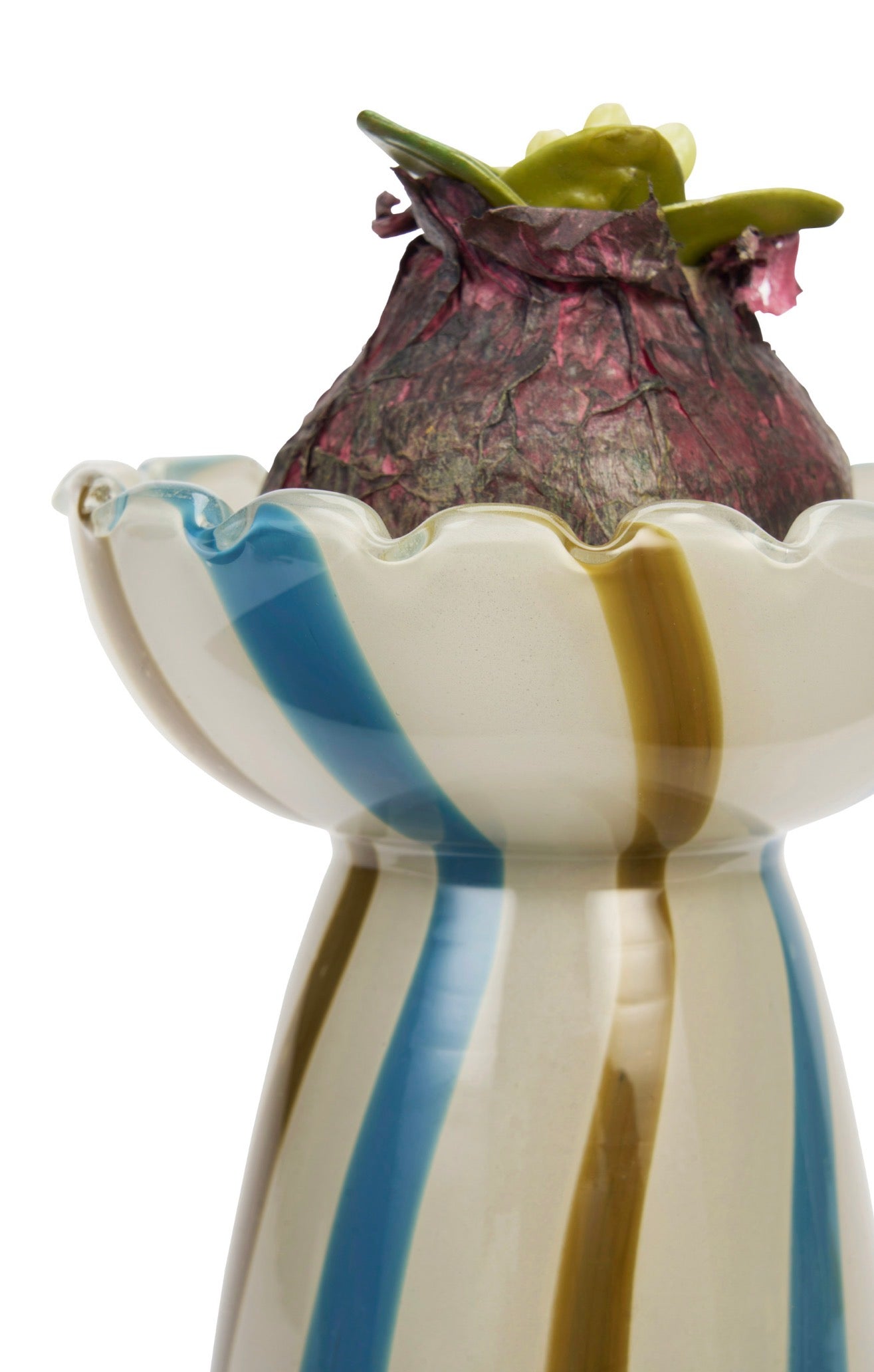 Striped Glass Vase