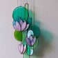 Purple 1 Lotus Stained Glass Sun Catcher