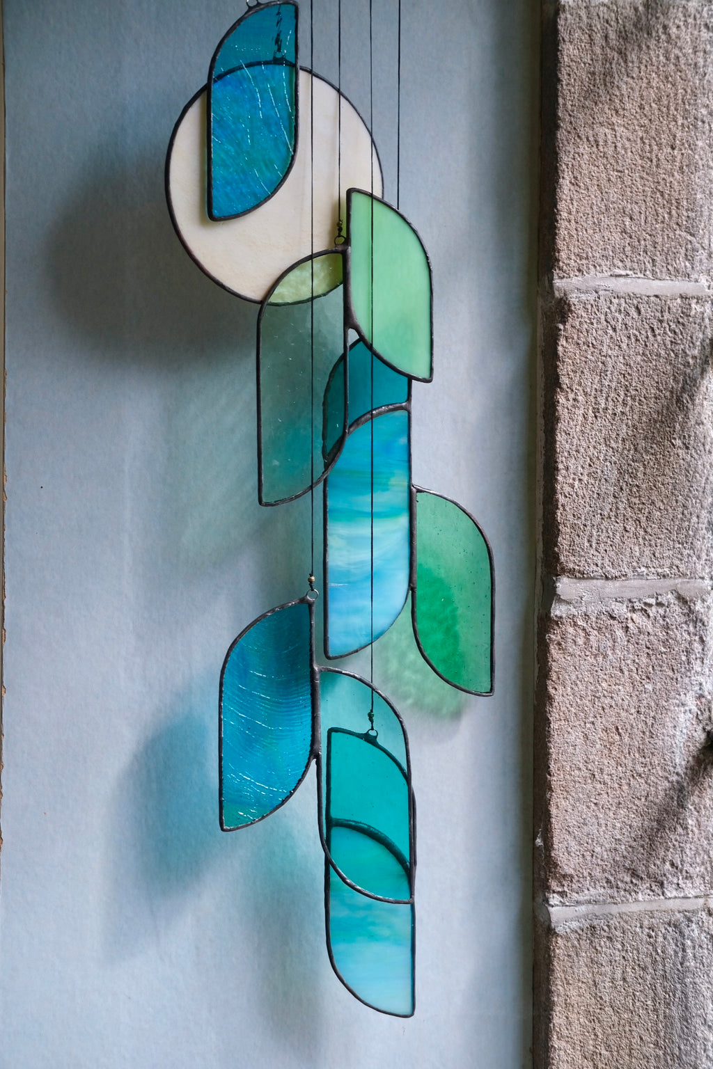 Luna 2 Stained Glass Hanging Art