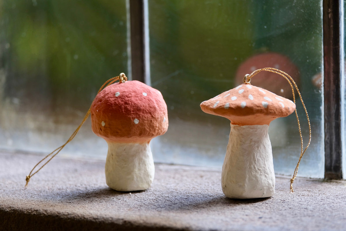 Handmade Toadstool decorations