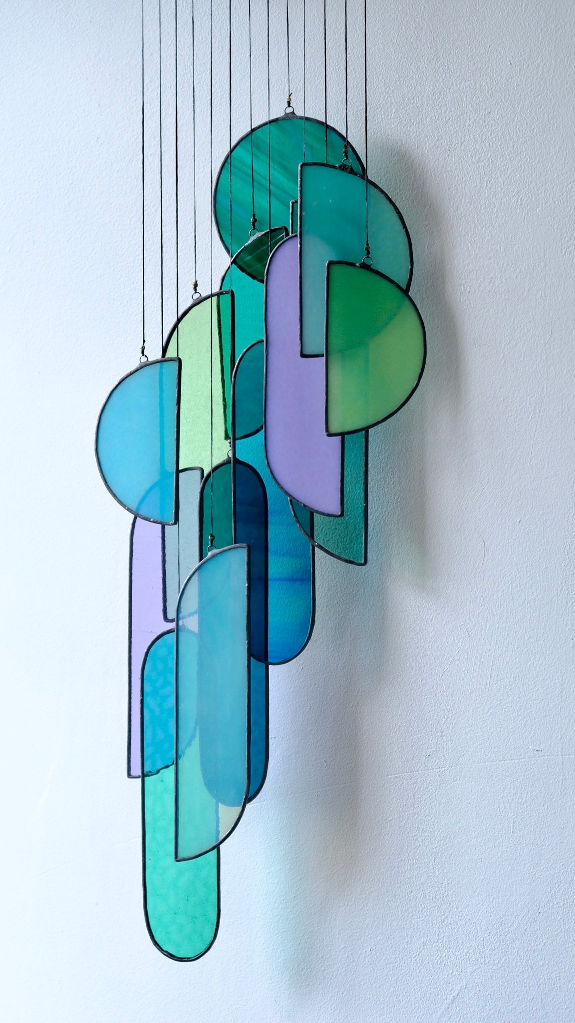Lavender Stained Glass Sun Catcher