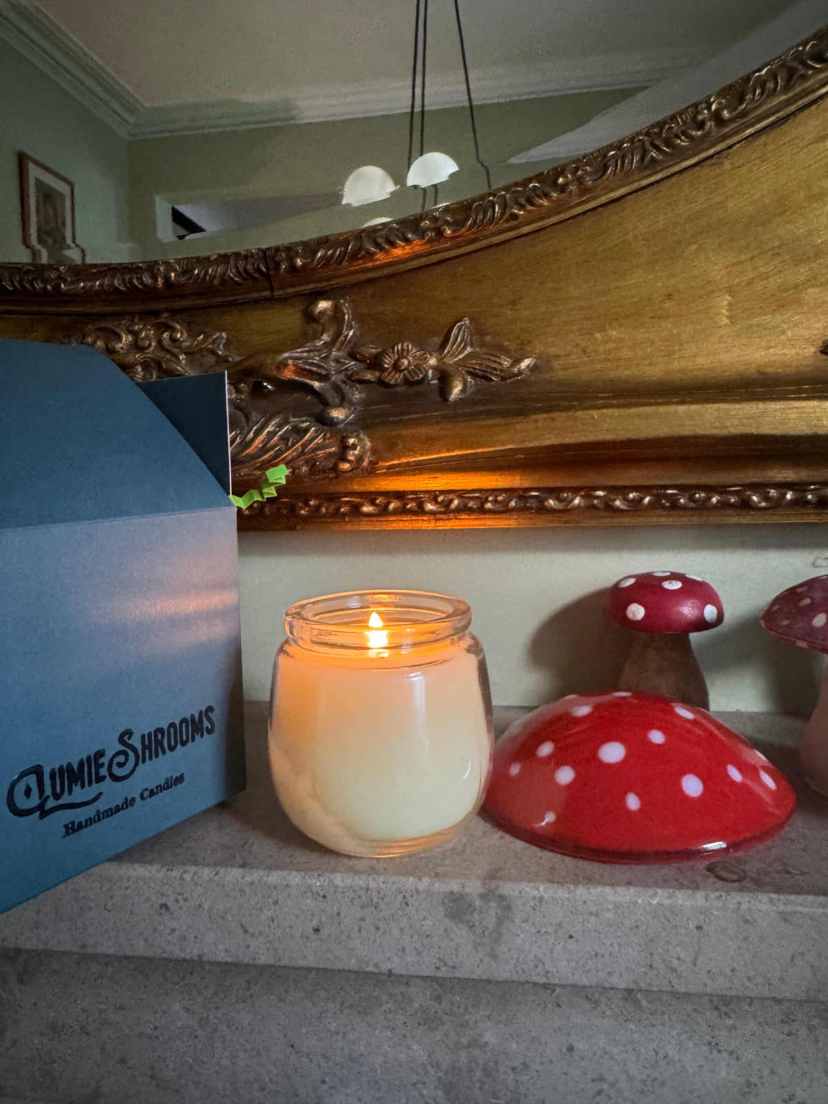 LumieShrooms Handmade Mushroom Candle