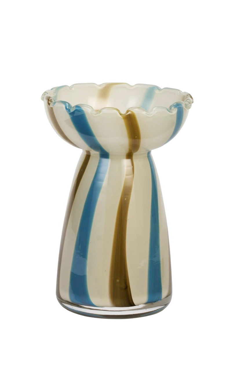 Striped Glass Vase