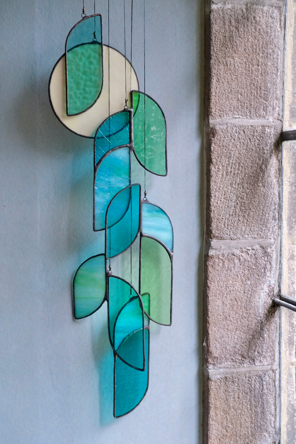 Luna 1 Stained Glass Hanging Art