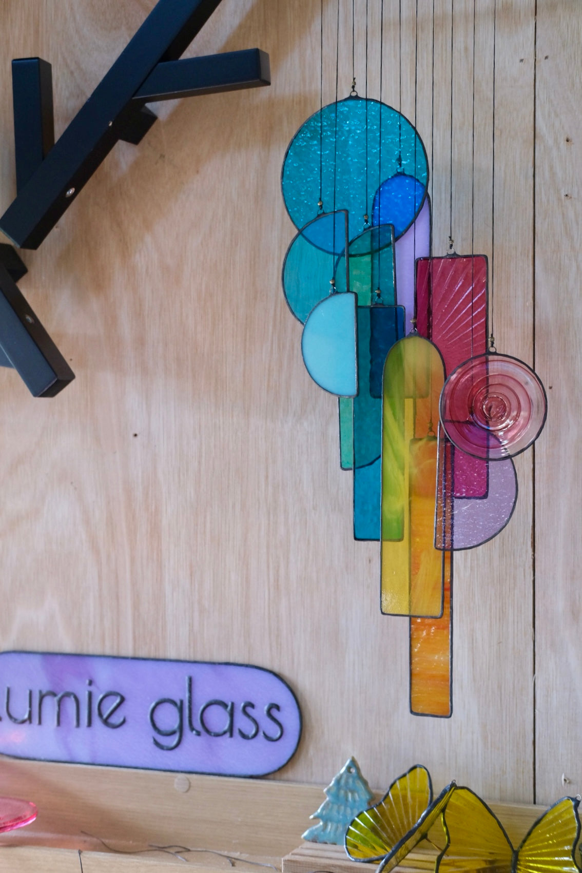 Fragments of Stained Glass Artwork