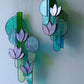 Purple Lotus #2 Stained Glass Sun Catcher