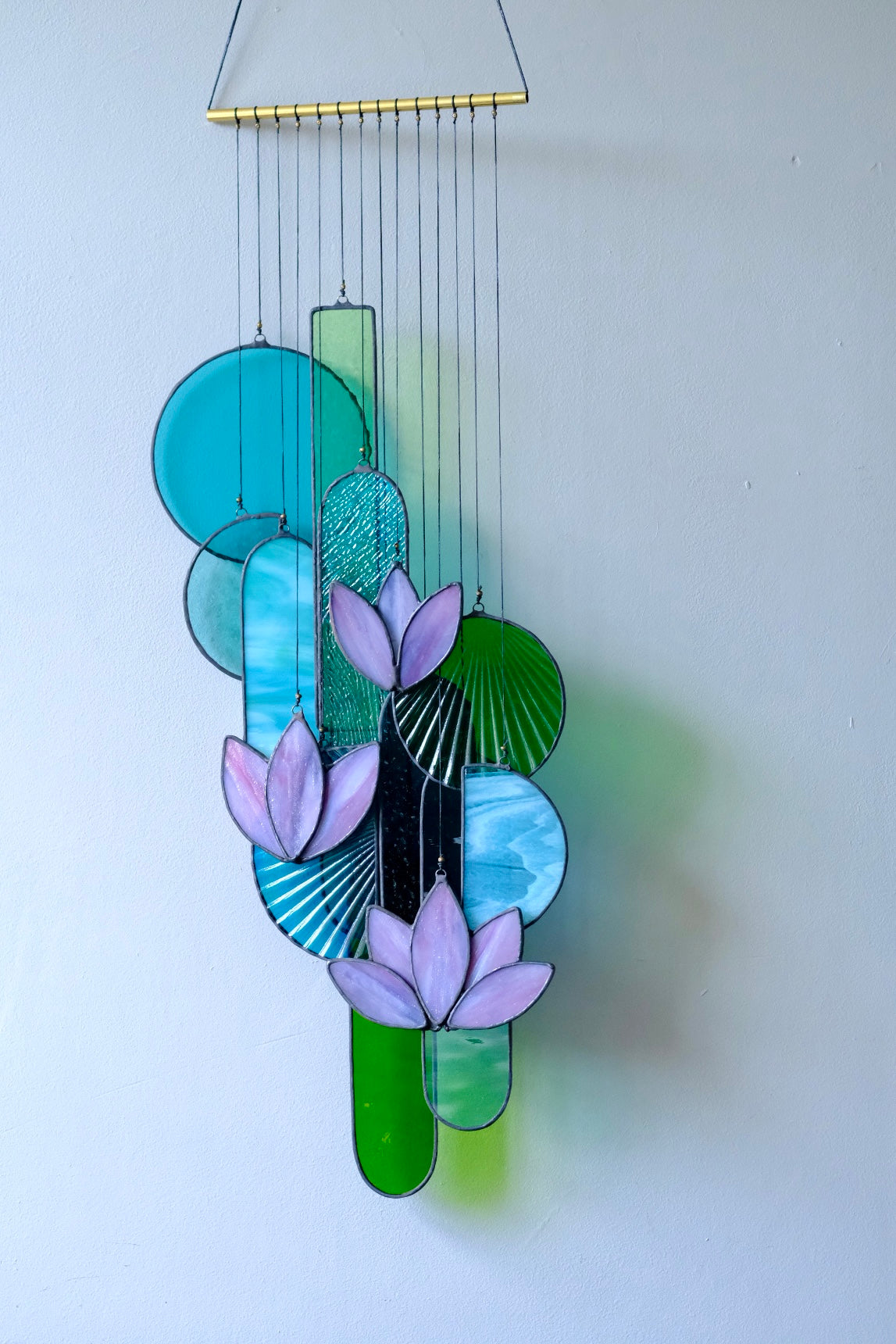 Lotus Stained Glass Sun Catcher