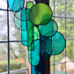 Luna Lantern Stained Glass Hanging Art
