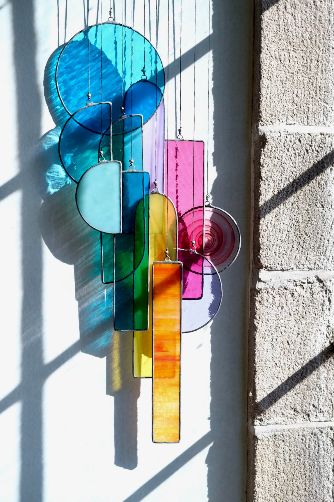 Fragments of Stained Glass Artwork