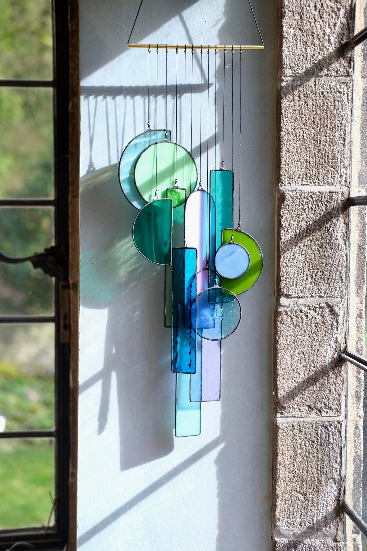 Fragments of Stained Glass Artwork