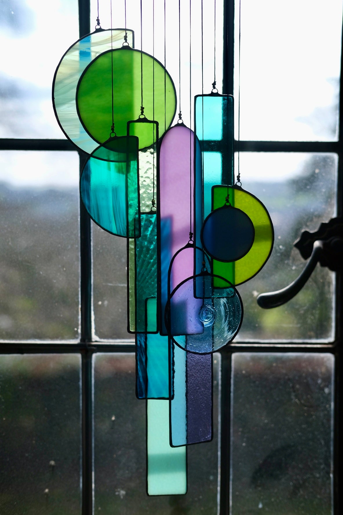 Fragments of Stained Glass Artwork
