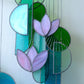Purple Lotus #2 Stained Glass Sun Catcher
