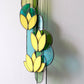 Yellow Lotus Stained Glass Hanging Art