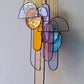 Iridescent Sunset Stained Glass Sun Catcher