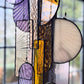 Winter Sun Stained Glass Hanging Sculpture