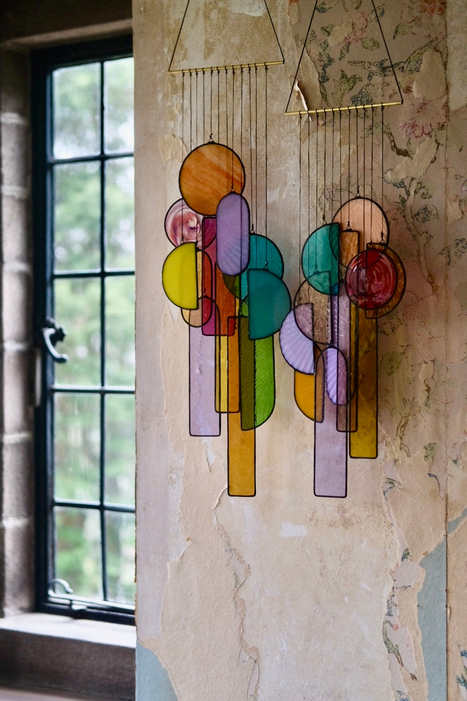 Fragments of Stained Glass Artwork