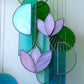 Purple Lotus #2 Stained Glass Sun Catcher