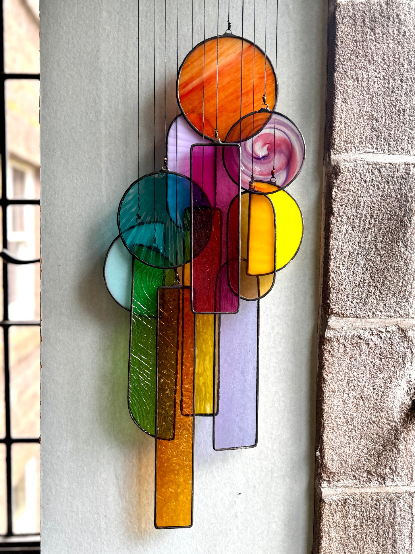 Fragments of Stained Glass Artwork