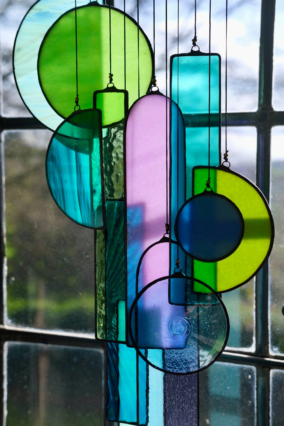 Fragments of Stained Glass Artwork