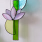 Mini Purple Lotus Glass Sun Catcher